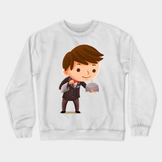 Kids Waiter Crewneck Sweatshirt by MEDZ